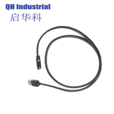 kaufen 2Pin 10,2 mm Salzspray 48H Mobil 90 Grad Biegen Pogo Pin Flat Pogo Pin Magnetische Pogo Pin Ladegerät online manufacture