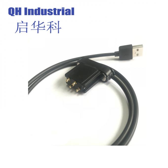  4Pin 6A Streifen LCD OLED Smat der Doppelt-Reihen-LED Anwendungs-Gerät Ausgangsmagnetisches USB-Kabel-Vollmacht- zur Belastung des Anlagevermögensverbindungsstück