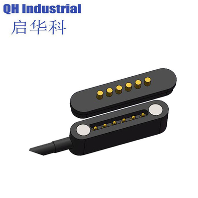 Unterstützung der Anpassung Magnettelefonladegerät 6 Pin Pogo Pin USB Ladekabel Smart wearable Uhr Kabelanschluss