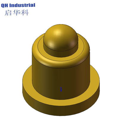 Unterschiedliche Größe 0,5 mm 0,8 mm 1 mm kundenspezifische hochwertige SMT Messing-Pogopin-Spring-geladener Pogo-Pin für elektronische Geräte