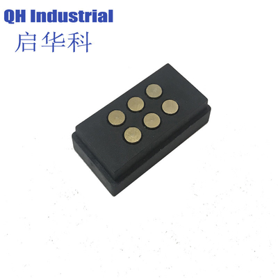 6-Spring-Pin-Magnet-Ladestützkontakt und Sonde-Magnet-Basis-Magnet-Spring-Pin-Basis-Pogo 6-Pin-Anschluss