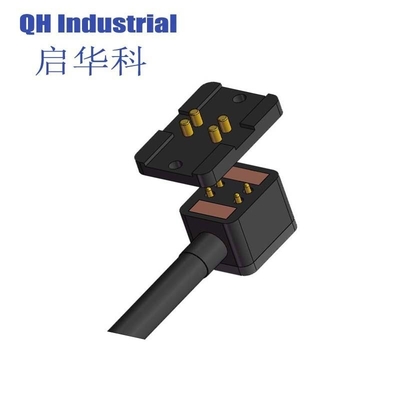 Guter Preis 2.8mm Pitch Mating USB-Kabel Magnetische tragbare Gerät Ladekonnektor 4 Pin Pogo Pin Magnetischer Anschluss