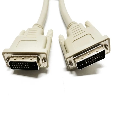 Beste DVI 24+1 Kabel Dual Link DVI-D Monitor Medien Kabel Gold beschichtet Männlich zu Männlich Computer DVI 24+1 CE ROHS Weißes Computer Desktop Kabel