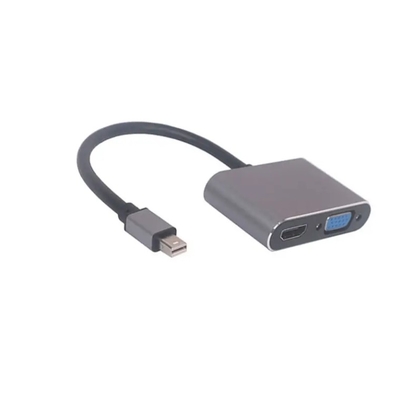 Mini Displayport zu HDMI-kompatiblem VGA-Adapter Thunderbolt 2 Konverter 2 in 1 Mini Dp Kabel für Macbook Air 13 Surface Pro