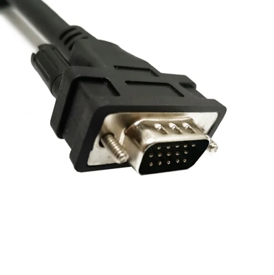OEM Männlich D-Sub 15-Pin-Anschluss VGA DB 15 P D-sub Extent Cord Monitor Video-Kabelmontage Computer Gold PVC