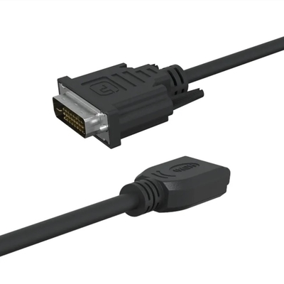 Goldplattiertes Hochgeschwindigkeits-HDMI-DVI-Kabel 24+1 Pin Männlich-Fraulich für 1080P-Video-Kabel für Computer und Projektor