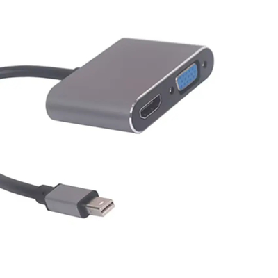 Mini-DP-Displayport zu HDMI + VGA HDTV Audio Video 1080 P Kabeladapter PVC Computermonitor Projektor Konverter Anschluss Kamera DVD-Player