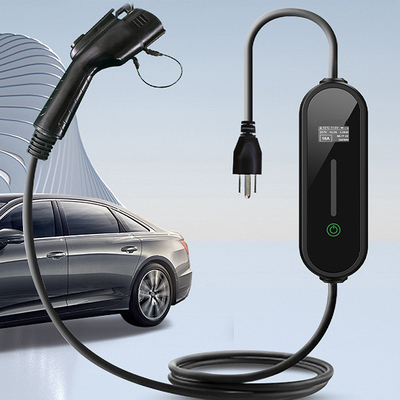 Fabrik-Direkt für Elektrofahrzeuge Mobile Portable Ev-Ladegerät 32A 7kw Ev-Ladegerät Einphasen-Elektro-Ev-Auto mit LCD