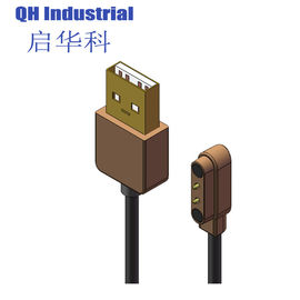 2Pin 4,0mm Schwung ohne Positionierungspunkt 1mm 2mm 3mm 4mm Männliche Smart Watch Smart Device Magnetische Energie USB-Anschluss