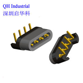 4Pin Vereinigtes Königreich Kabelanschluss Magnetische Ladeanschluss Pogo Pin Anschluss für USB