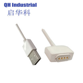 4Pin Südafrika Steckdose Steckverbinder Magnetischer Pogo Pin USB Steckverbinder Magnetischer Federladen Steckverbinder
